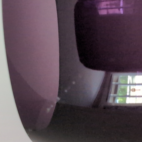 VTG,,1906 Contemporary Style Plum Purple Art Glass Vase. - Picture 4 of 7